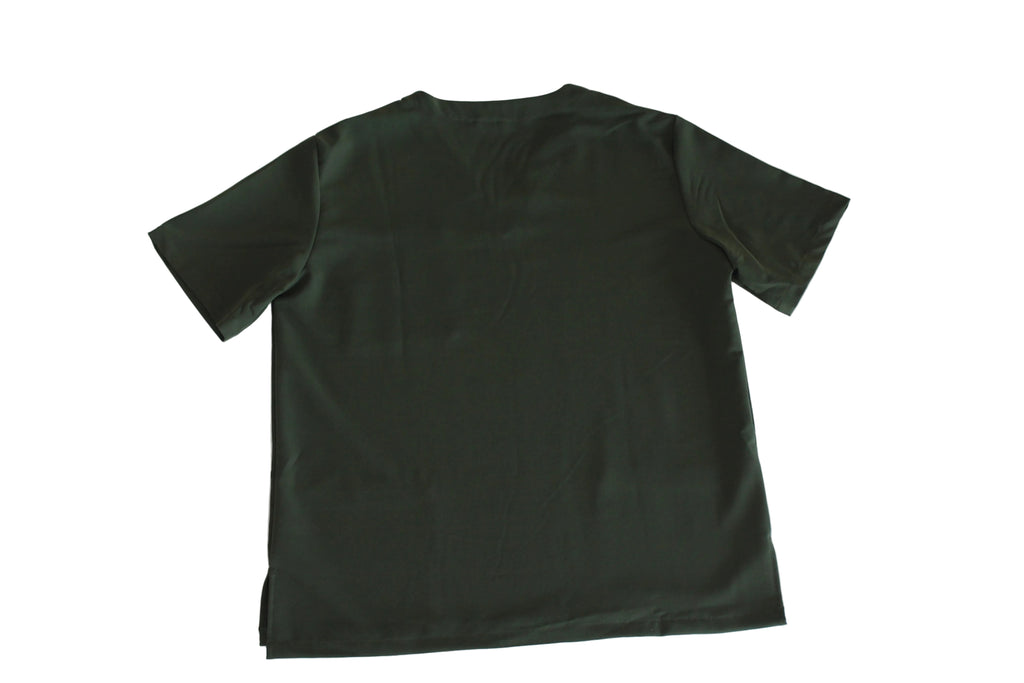 scrub top back Olive