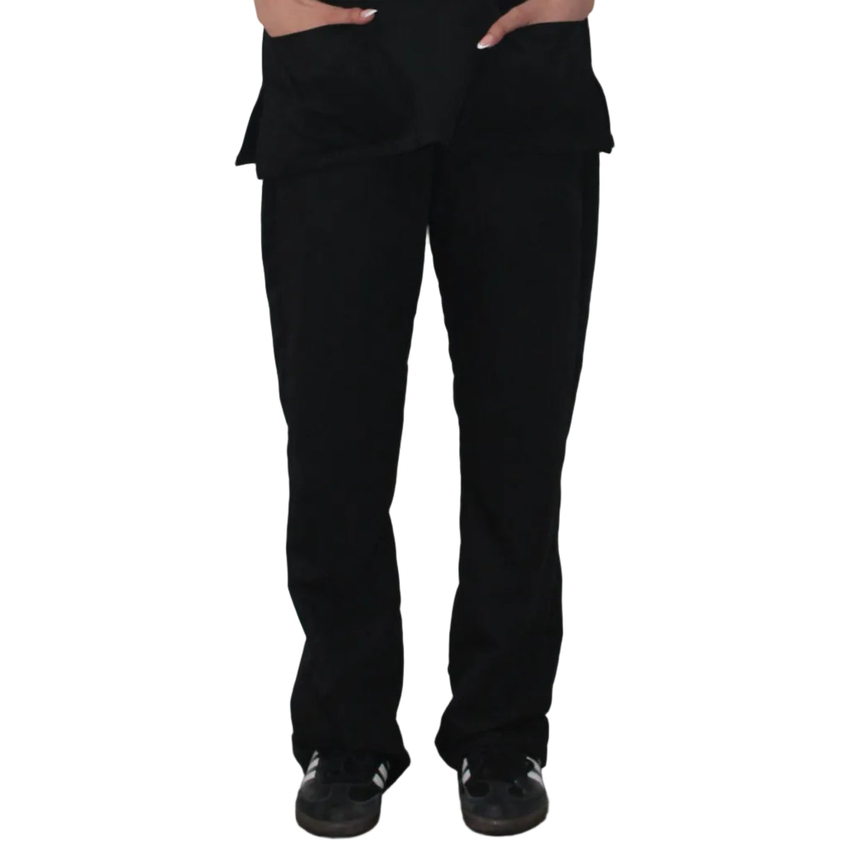 Womens scrub pants Black
