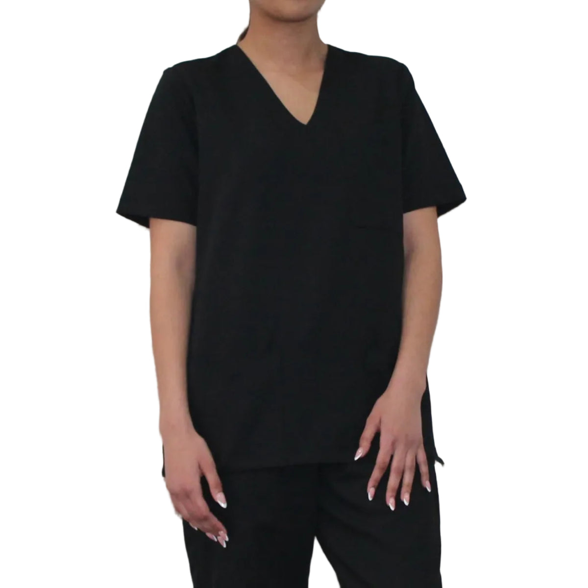 Womens scrub top Black