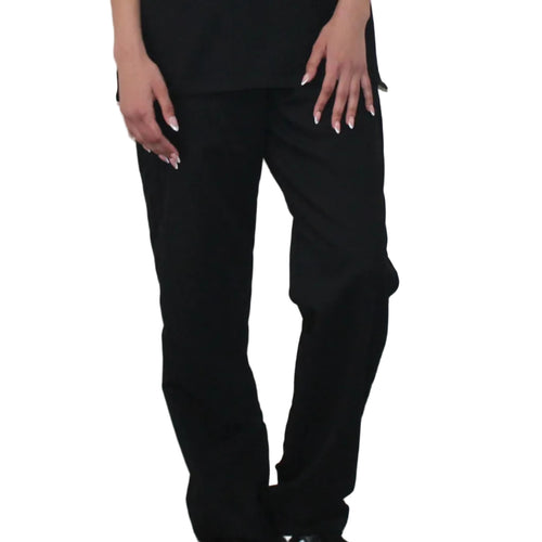Womens scrub pants Black
