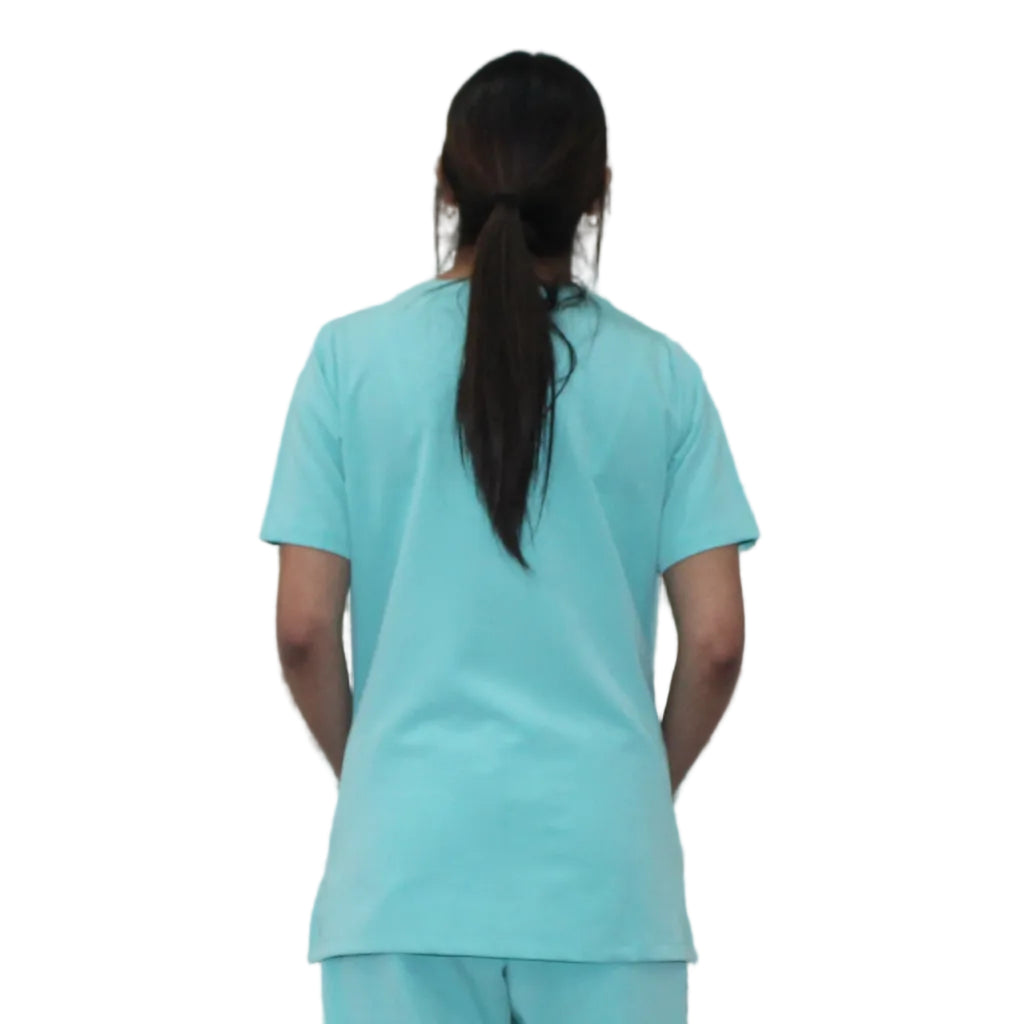 Womens scrub top Turquoise 