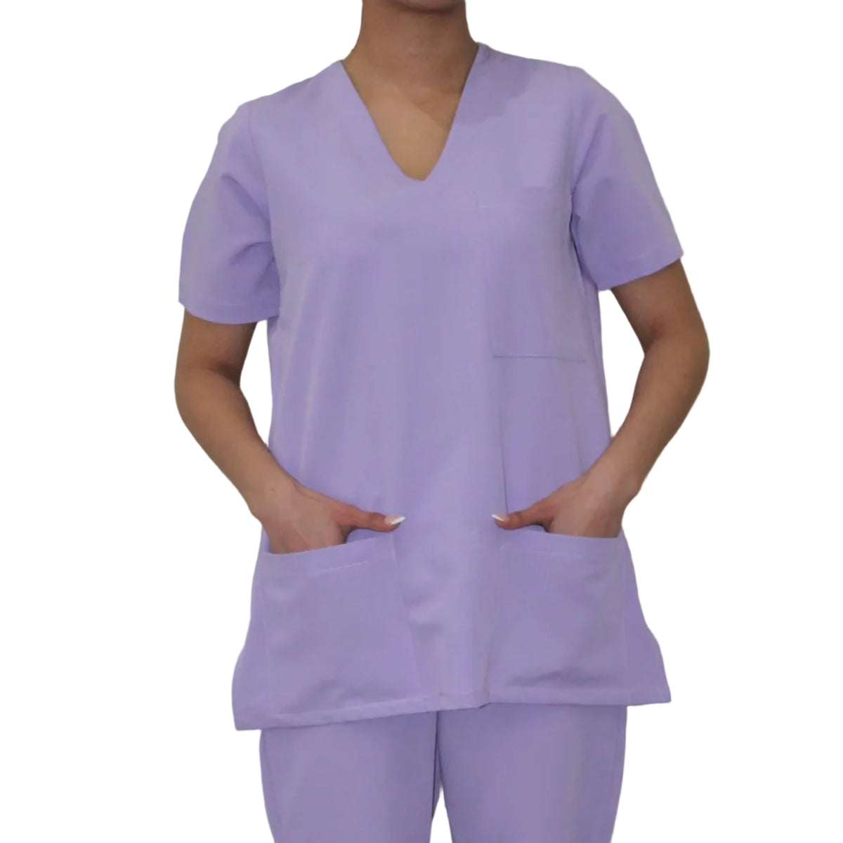 Womens scrub top Lilac
