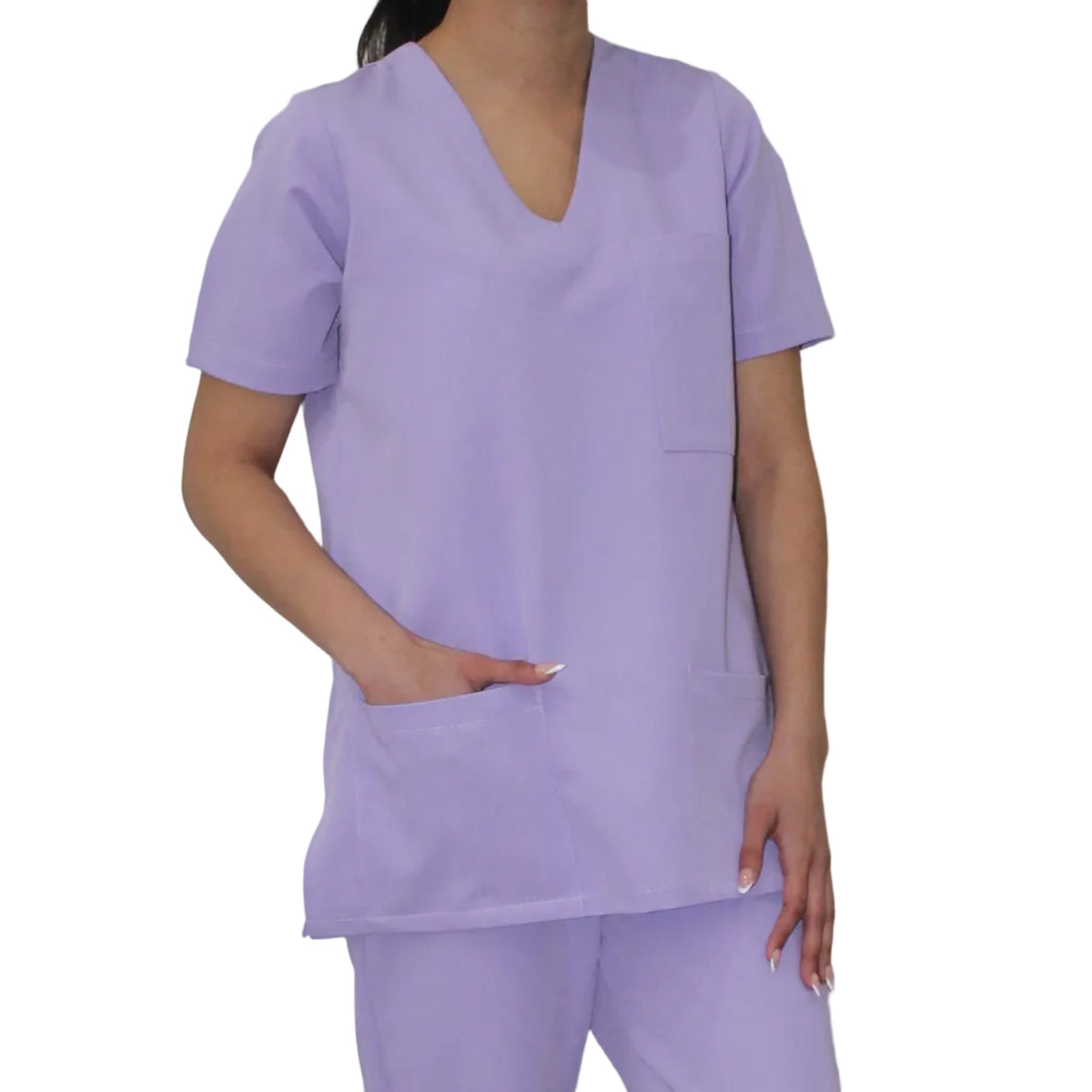 Womens scrub top Lilac