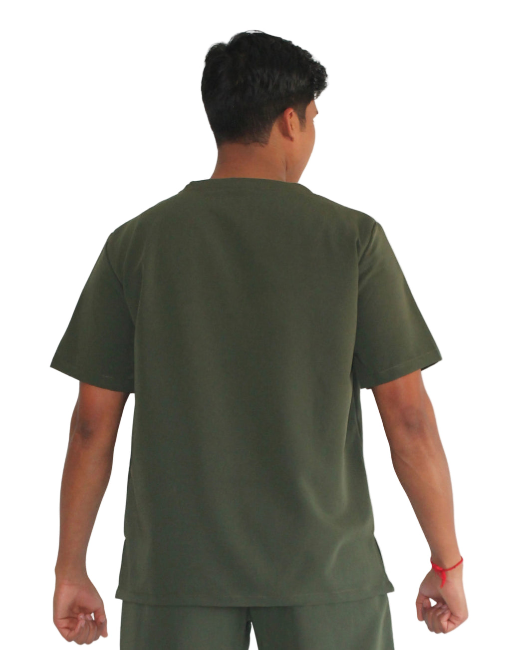 Mens scrub top Olive