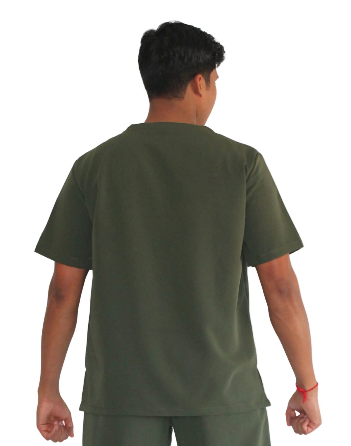 Mens scrub top Olive